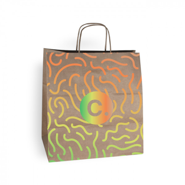 Sac kraft en papier personnalisé