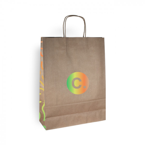 Sac en papier kraft avec logo