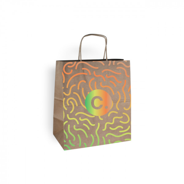 Sac cabas personnalisé avec poignées torsadées