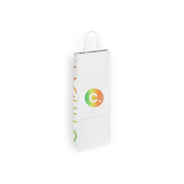 Sac en papier blanc à customiser