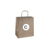 Sac kraft personnalisable avec poignées