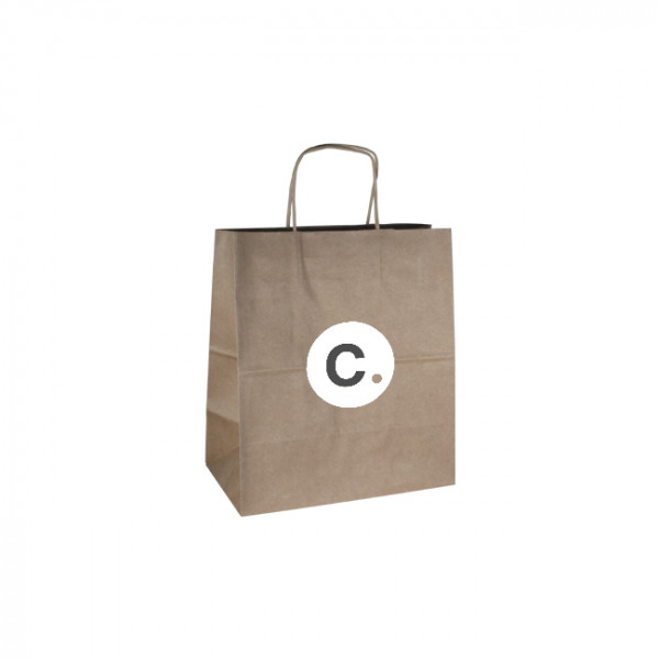 Sac kraft personnalisable avec poignées