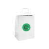 Sac papier blanc personnalisable avec poignées