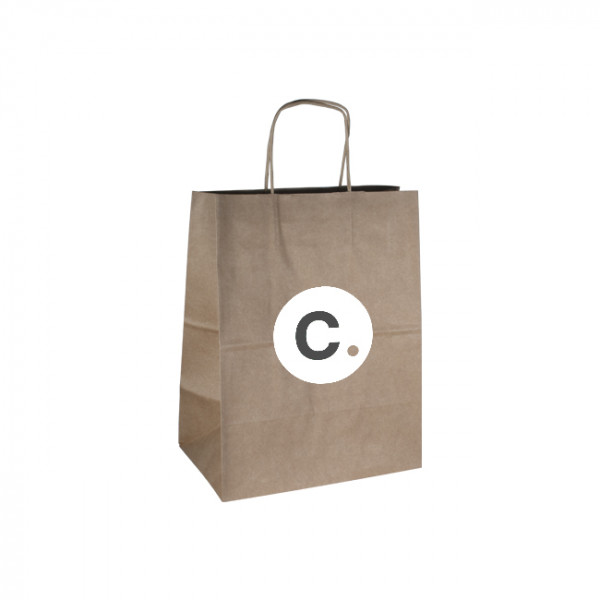 Sac cabas en papier kraft personnalisable