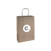 Sac en papier kraft avec logo personnalisé
