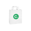 Sac blanc en papier personnalisé