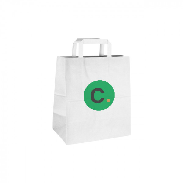 Personnalisation de sac blanc en papier