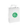 Sac personnalisé en papier blanc