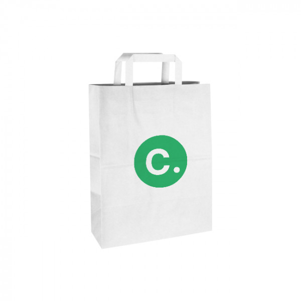 Sac personnalisé en papier blanc