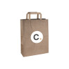 Sac papier kraft personnalisable avec logo