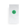 Serviette personnalisée en papier ouate blanc 40 x 40 - 2 plis - Pliage en 8 - Impression 1 à 2 couleurs