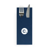 Serviette personnalisée en soft aspect tissu 6 couleurs au choix 32 x 40 - Pliage kangourou - Impression 1 à 2 couleurs