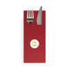 Serviette personnalisée en soft aspect tissu 6 couleurs au choix 32 x 40 - Pliage kangourou - Impression 1 à 2 couleurs