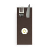 Serviette personnalisée en soft aspect tissu 6 couleurs au choix 32 x 40 - Pliage kangourou - Impression 1 à 2 couleurs