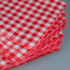 Serviette décor vichy rouge et blanc pour ginguette