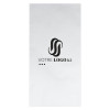 Serviette personnalisée blanche en ouate 40x40 - 2 plis - Impression 1-2 couleurs