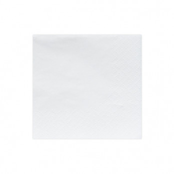 Serviette en papier ouate blanc 2 plis 20 x 20