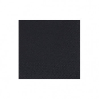 Serviette en papier ouate noir 2 plis 20 x 20