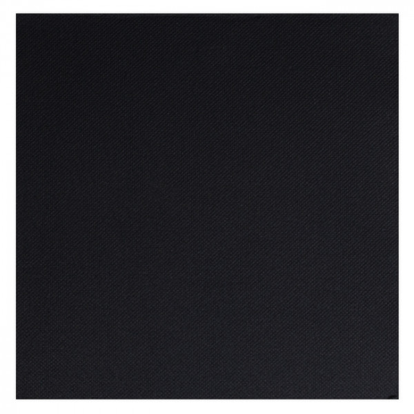 Serviette en papier molletonné noir 40 x 40 - Double point