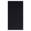 Serviette en papier molletonné noir pliée en 6 - 30 x 40 - Molleton Double Point