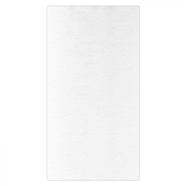 Serviette en papier molletonné blanche pliée en 6 - 30x40cm - Double point