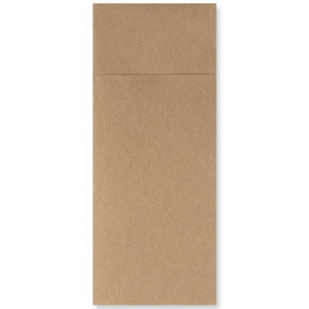 Serviette en soft aspect tissu kraft pliage kangourou 30 x 40