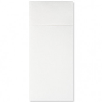 Serviette en soft aspect tissu blanc pliage kangourou 40 x 40