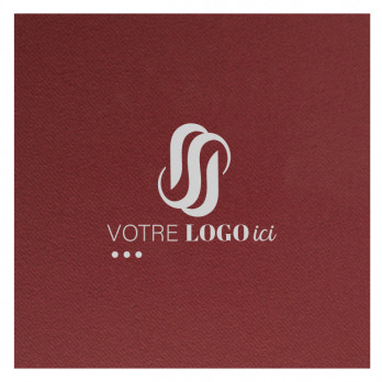 Serviette personnalisée en soft aspect tissu 8 couleurs au choix 40 x 40 - Impression 1 à 2 couleurs