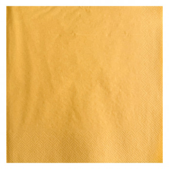 Serviette en papier ouate jaune maïs 2 plis 40 x 40