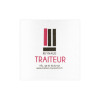 Sets de table kraft personnalisables 30x40 cm, nappes sur mesure, serviettes blanches et personnalisées 20x20 cm avec logo.