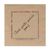 serviette personnalisée kraft 1 pli ouate 30x30 cm - impression 1 ou 2 - votre logo ici