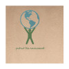 Serviette personnalisée kraft 2 plis ouate 30x30 cm - Protection de l'environnement, votre logo ici, Crédit Agricole, impression.