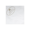 Serviette personnalisée en papier ouate blanc 24x24 2 plis impression 1 à 2 couleurs
