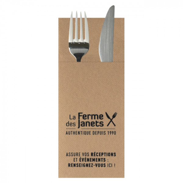 serviette personnalisée soft 30 40 cm kraft