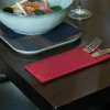 serviette en soft aspect tissu bordeaux pliage kangourou 40x40