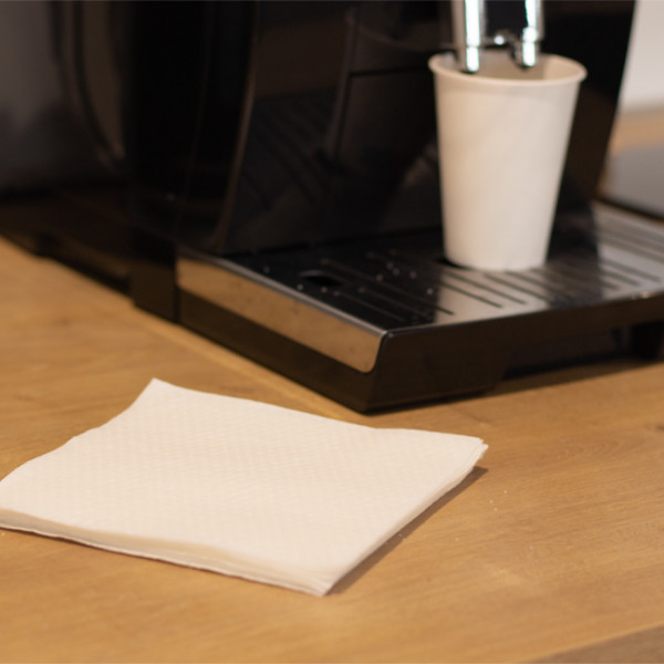 Serviette papier ouate blanche 1 pli 30x30 cm - F10006BLA