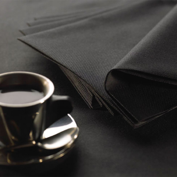 serviette intissé soft noire 40x40cm F20040NOI