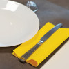 Serviette molletonnée grise 40x40 double point.