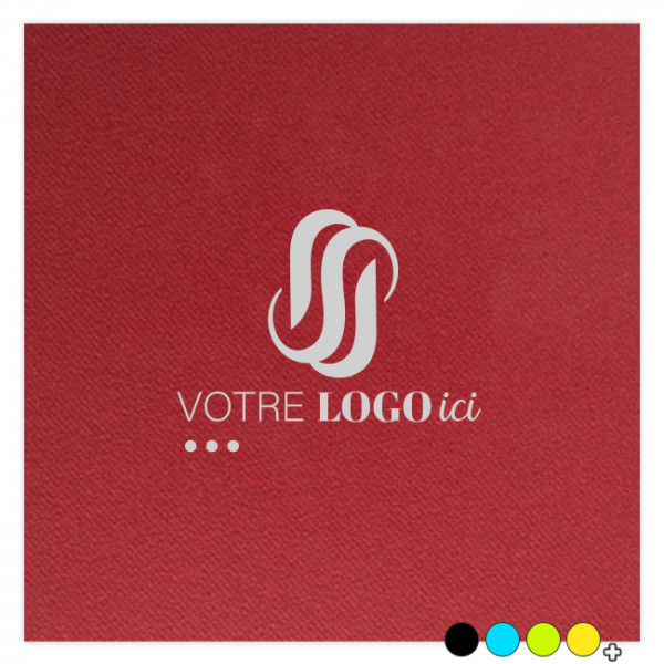 Serviette personnalisée en soft aspect tissu 4 couleurs aux choix 40 x 40 - Impression 1 à 2 couleurs