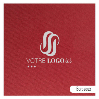 Serviette personnalisée en soft aspect tissu 4 couleurs aux choix 40 x 40 - Impression 1 à 2 couleurs