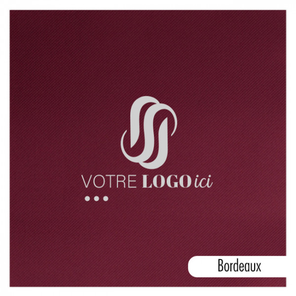 Serviette personnalisée en papier molletonné 14 couleurs au choix 40 x 40 - Impression 1 à 2 couleurs