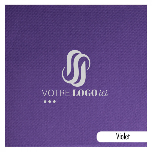 Serviette personnalisée en papier molletonné 14 couleurs au choix 40 x 40 - Impression 1 à 2 couleurs