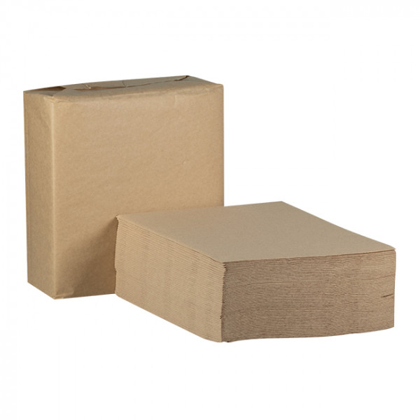 serviette papier molleton nature 2 plis 40x40 cm 55S020